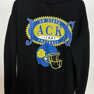 SDSU South Dakota State University Jackrabbits Football Pullover Crew GDS Size L